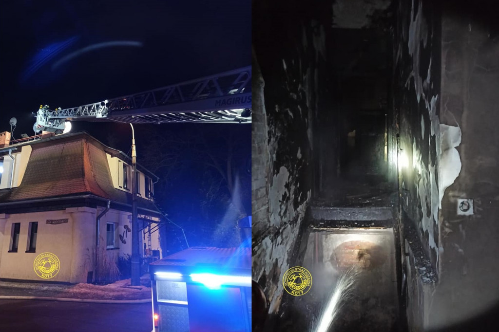 Strażacy uratowali z pożaru cztery osoby