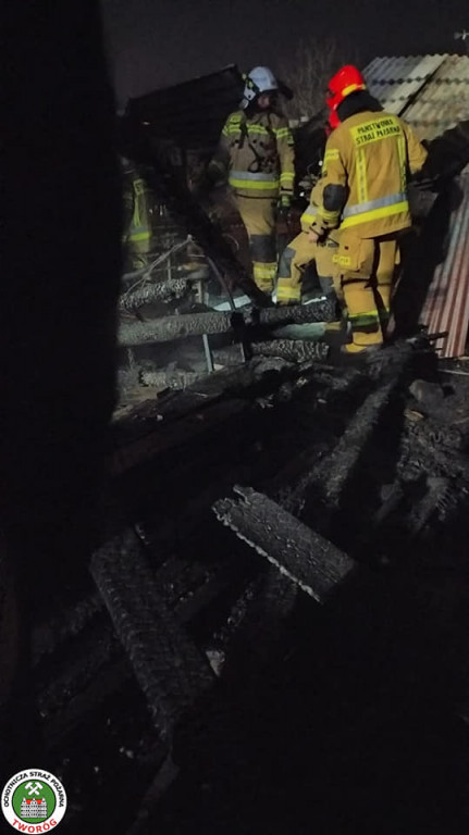 Pożar w Kaletach, spłonął budynek gospodarczy