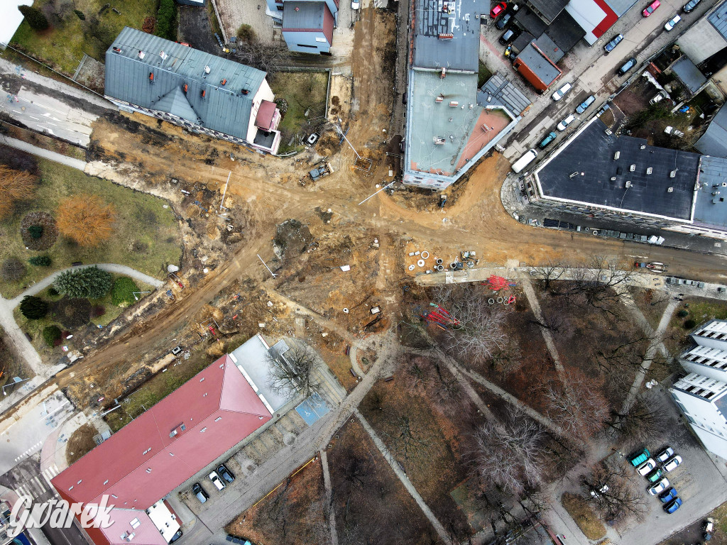 Tu budują rondo, od miesiąca
