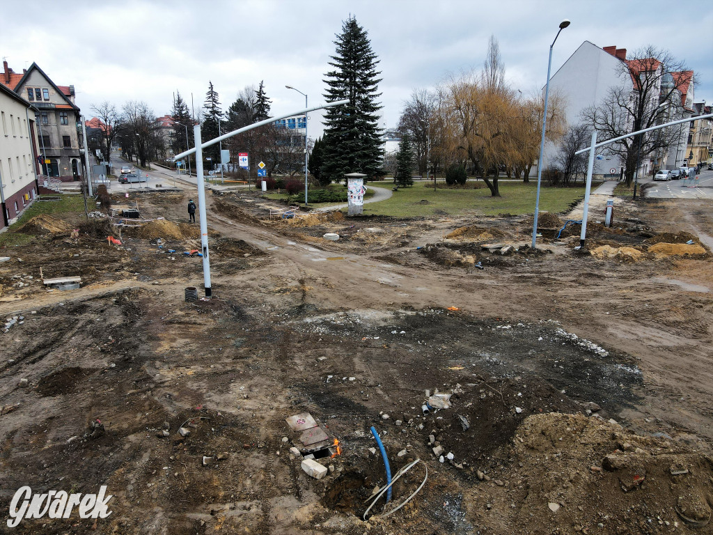 Tu budują rondo, od miesiąca