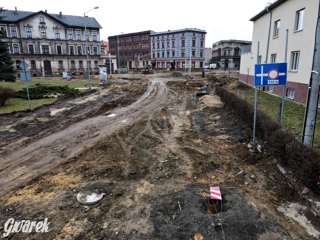 Tu budują rondo, od miesiąca
