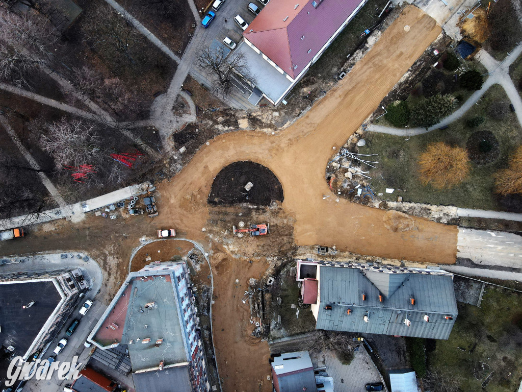 Tarnowskie Góry - rondo nabiera kształtów