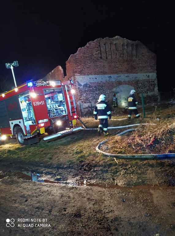 Pożar stodoły w Kopienicy