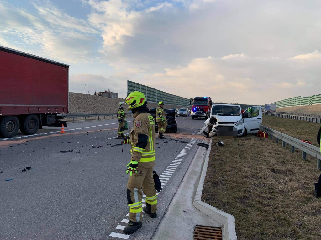 Na A1 zderzyło się pięć samochodów