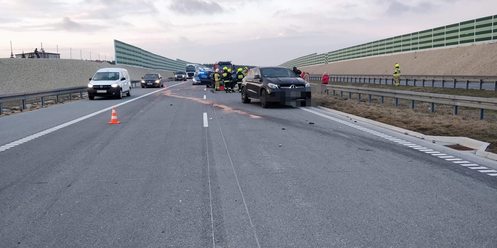 Na A1 zderzyło się pięć samochodów