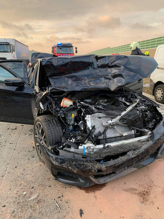 Na A1 zderzyło się pięć samochodów