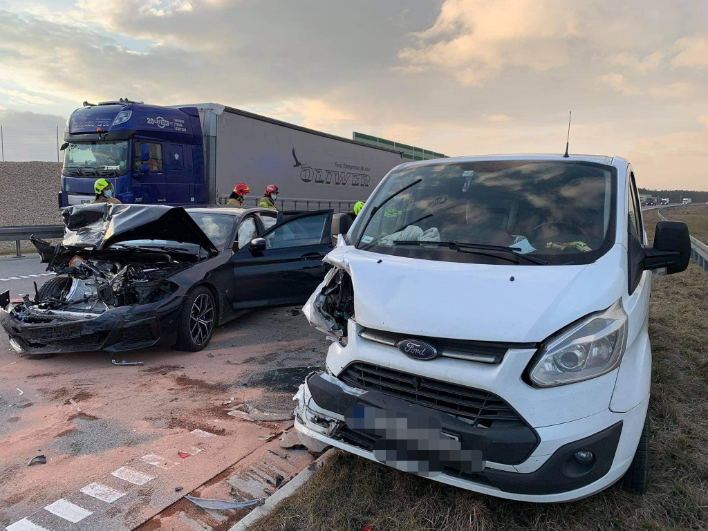 Na A1 zderzyło się pięć samochodów