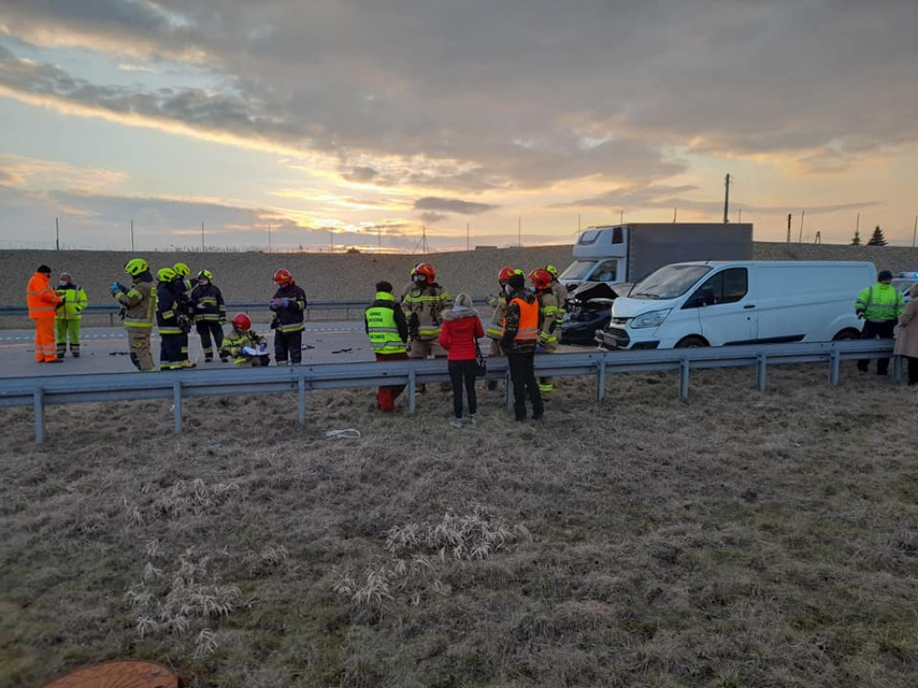 Na A1 zderzyło się pięć samochodów
