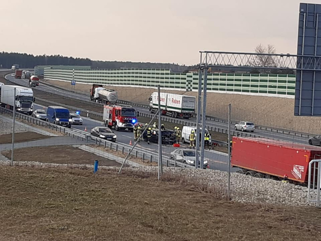 Na A1 zderzyło się pięć samochodów