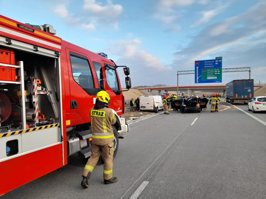 Na A1 zderzyło się pięć samochodów