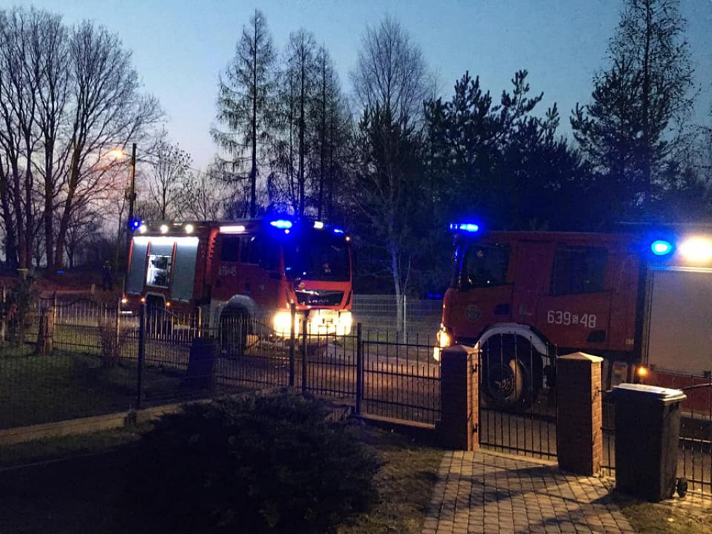 Pożar samochodu w Karchowicach