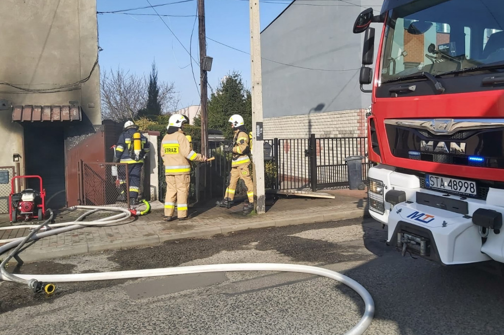 Spaliło się mieszkanie w Radzionkowie