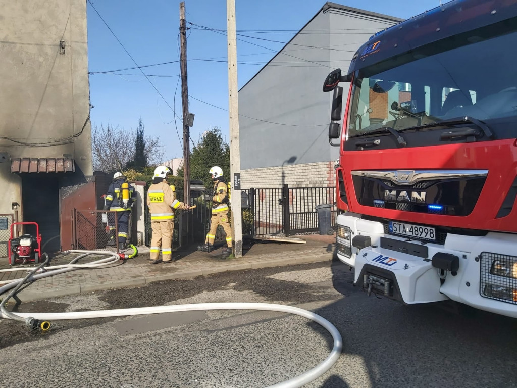 Spaliło się mieszkanie w Radzionkowie
