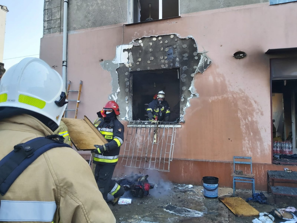 Spaliło się mieszkanie w Radzionkowie