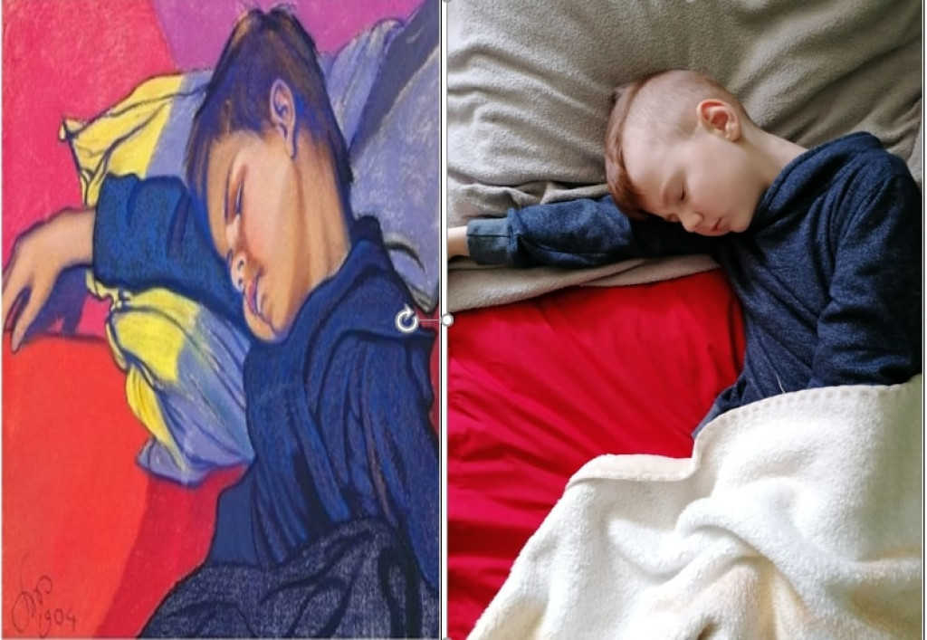 Żywe obrazy w miasteczkowskiej podstawówce