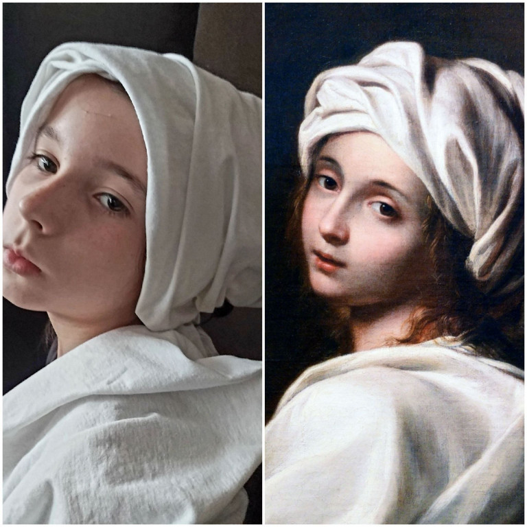 Żywe obrazy w miasteczkowskiej podstawówce