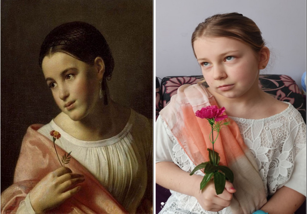 Żywe obrazy w miasteczkowskiej podstawówce