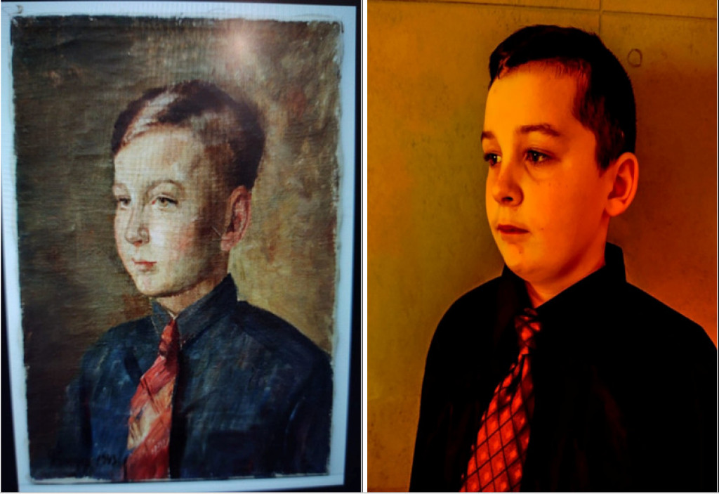 Żywe obrazy w miasteczkowskiej podstawówce