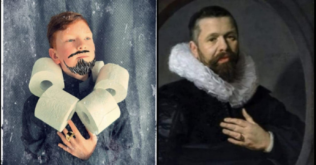 Żywe obrazy w miasteczkowskiej podstawówce