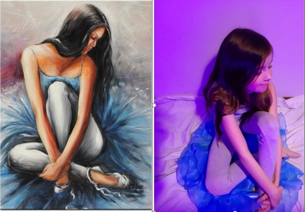 Żywe obrazy w miasteczkowskiej podstawówce