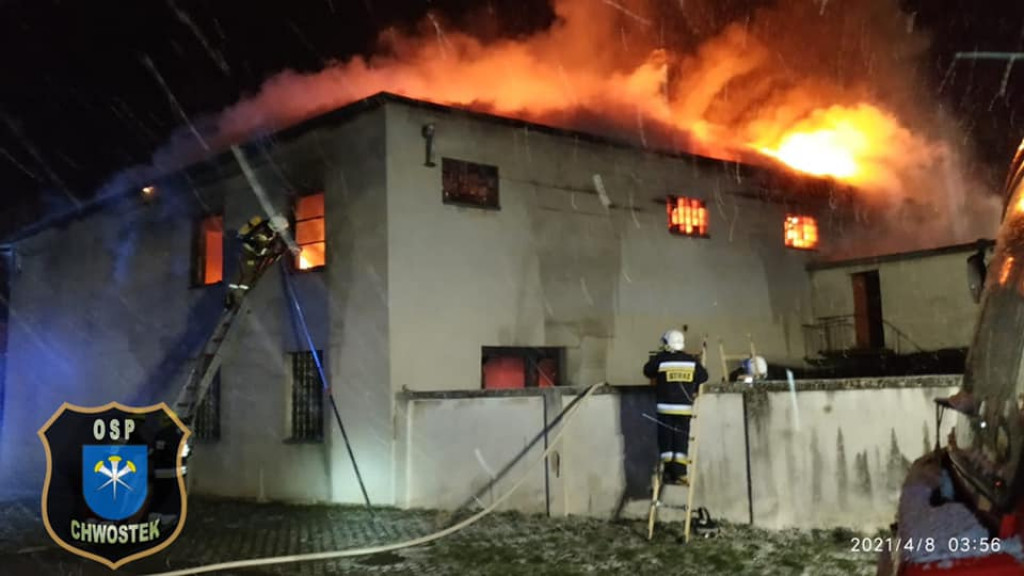 Zakład stolarski doszczętnie spłonął