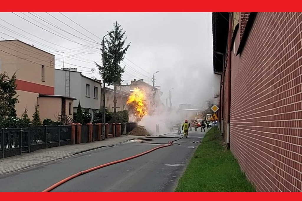 Tarnowskie Góry. Zapalił się gaz, dwie osoby ranne