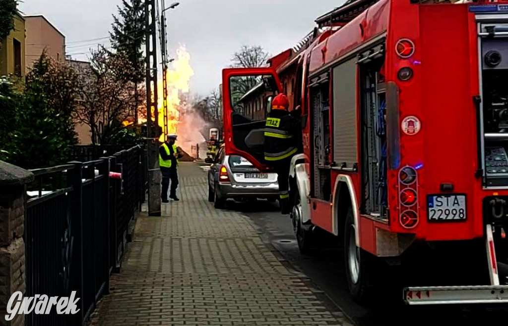 Tarnowskie Góry. Zapalił się gaz, dwie osoby ranne