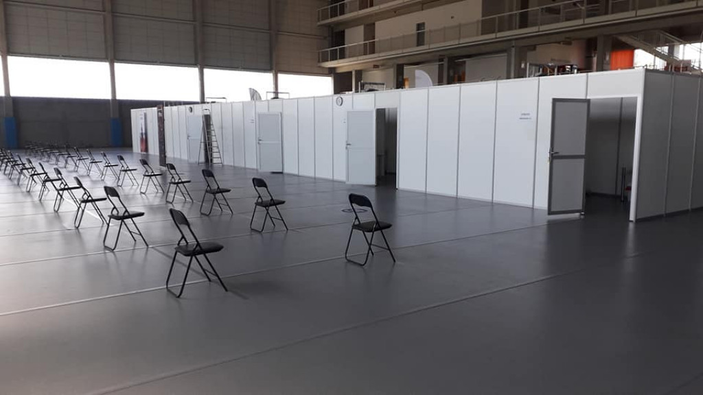 Punkt szczepień w hali otwarty