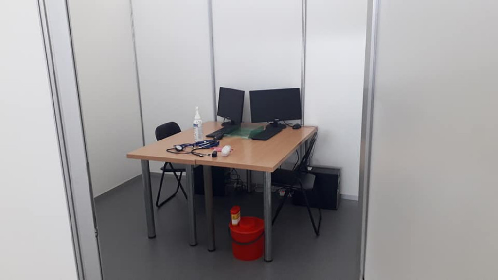 Punkt szczepień w hali otwarty