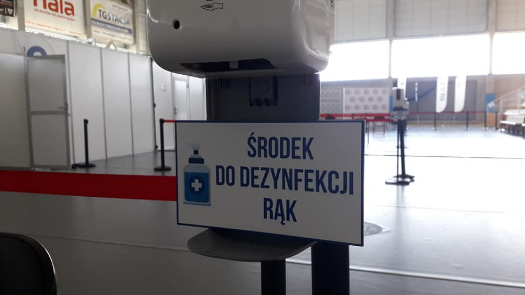 Punkt szczepień w hali otwarty