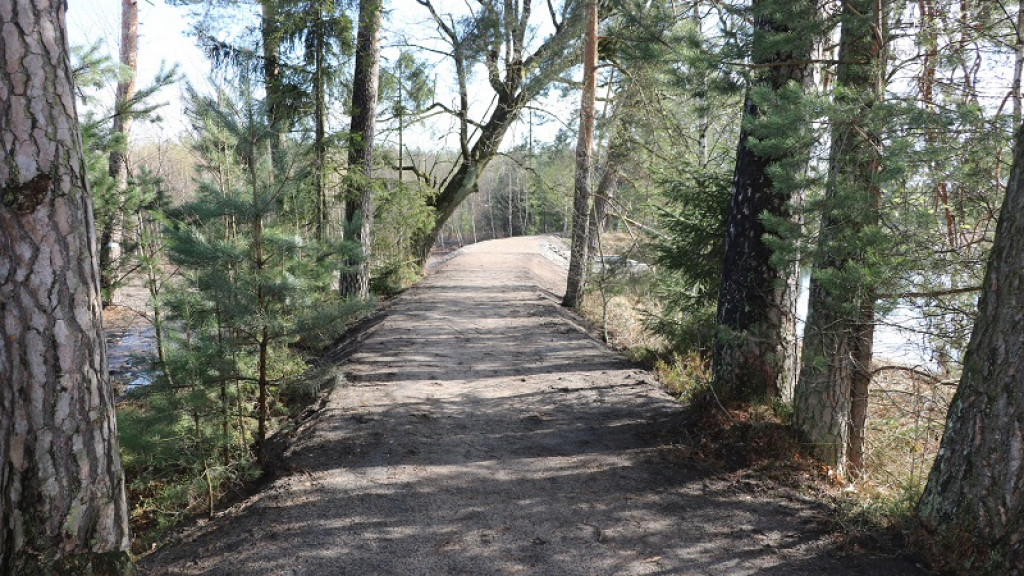Grobla w rezerwacie Jeleniak Mikuliny odnowiona
