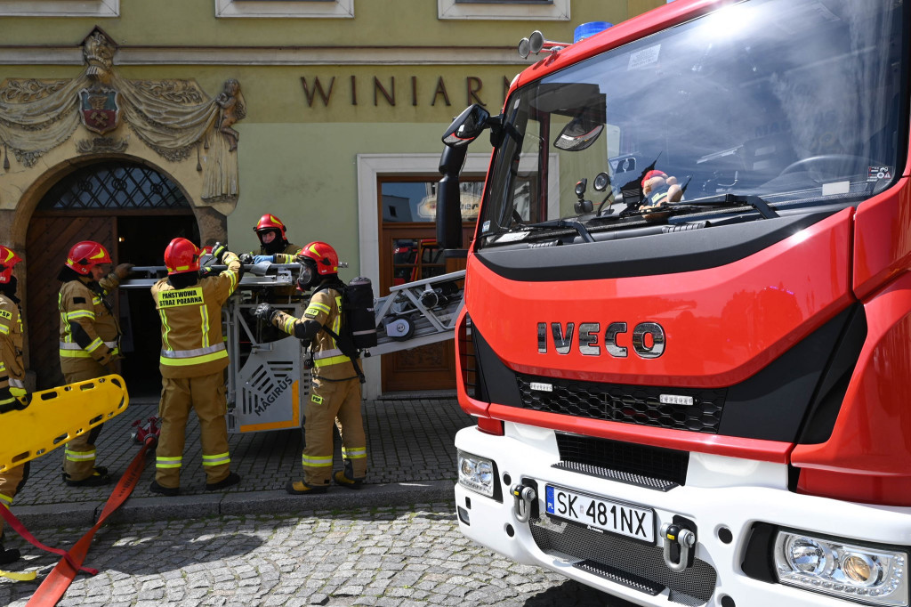 Pożar w Muzeum w Tarnowskich Górach