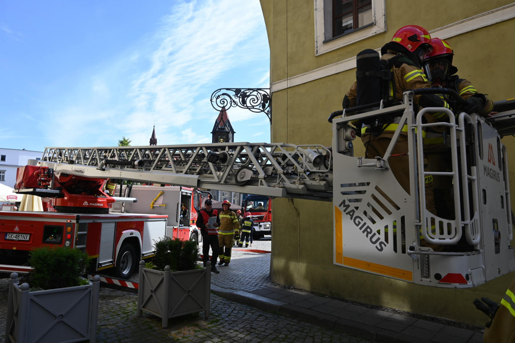 Pożar w Muzeum w Tarnowskich Górach