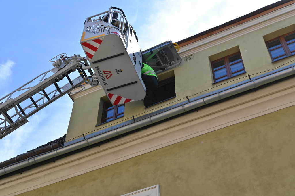 Pożar w Muzeum w Tarnowskich Górach