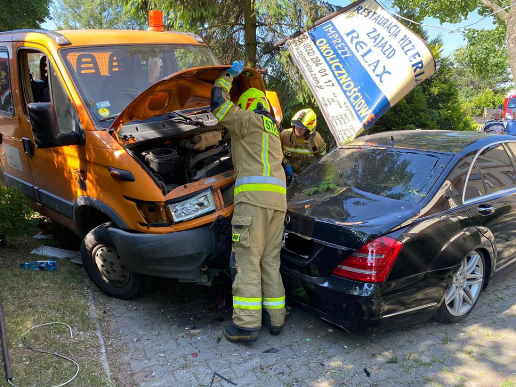 Wypadek w Ożarowicach