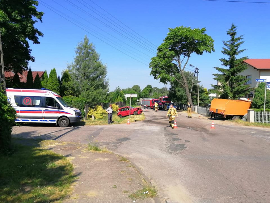 Wypadek w Ożarowicach