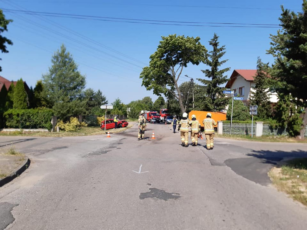 Wypadek w Ożarowicach