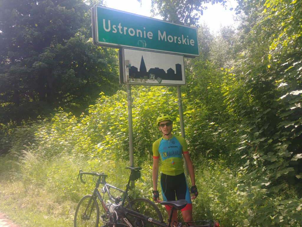 Druh na rowerze. Zbiera pieniądze dla swojej OSP