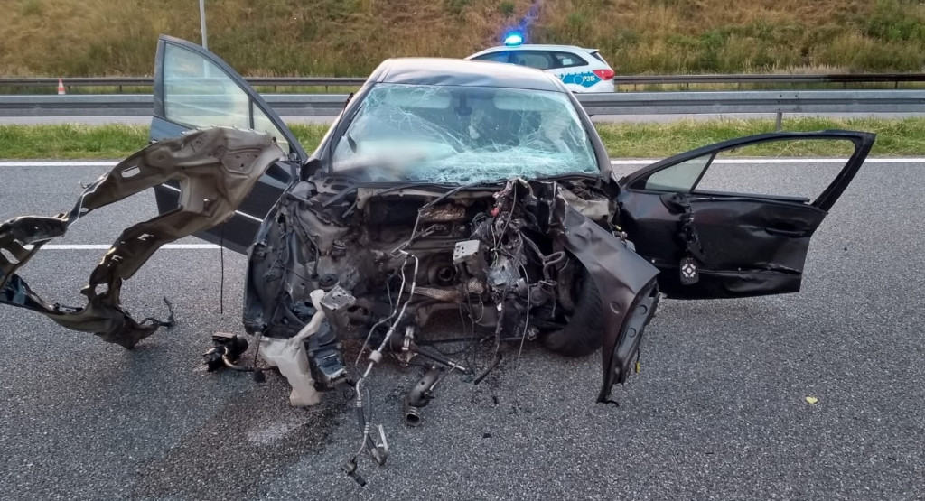 Śmiertelny wypadek na A1. Kierowca zginął na miejscu