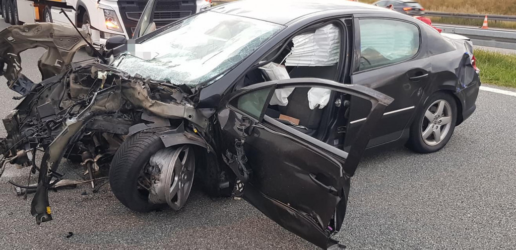 Śmiertelny wypadek na A1. Kierowca zginął na miejscu
