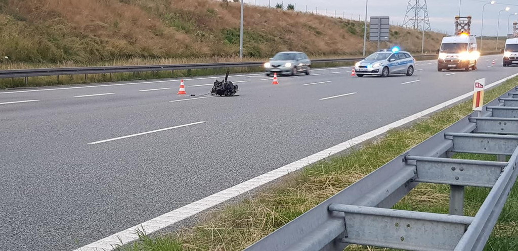 Śmiertelny wypadek na A1. Kierowca zginął na miejscu