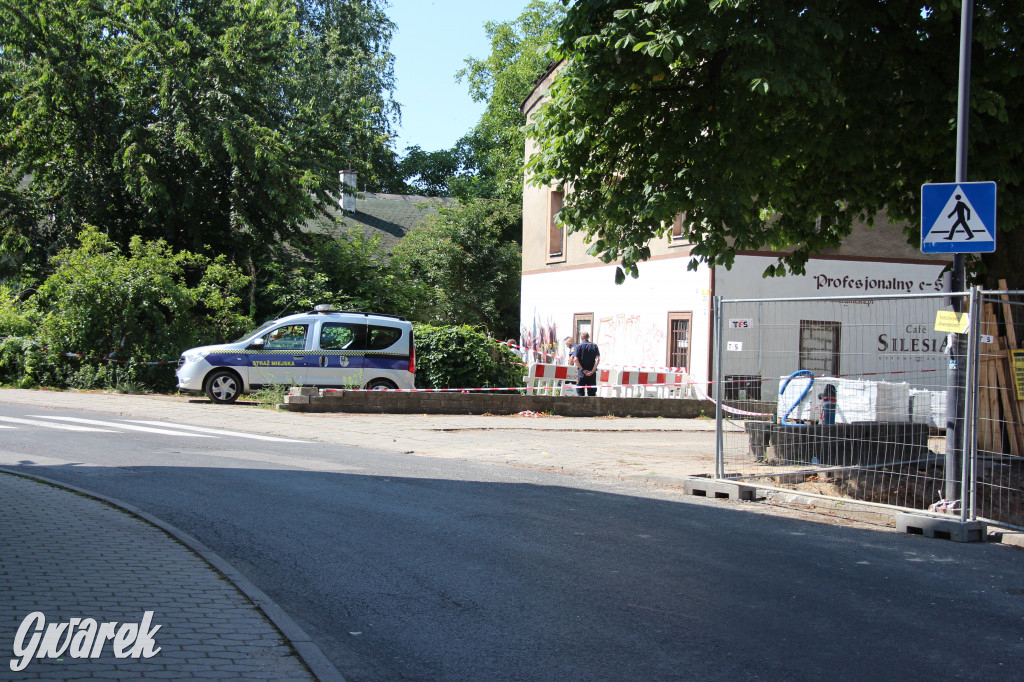 Zapadlisko w centrum Tarnowskich Gór