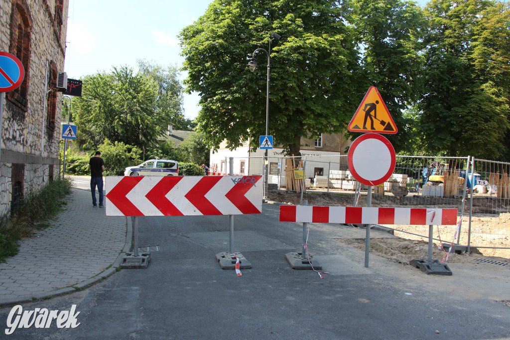 Zapadlisko w centrum Tarnowskich Gór