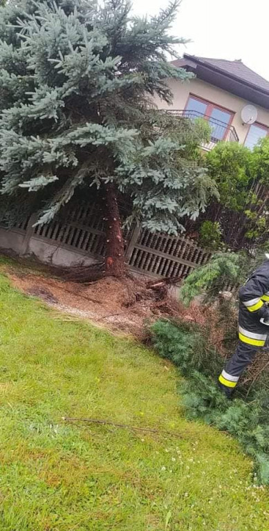 Burza i silny wiatr. Nawałnice nad regionem