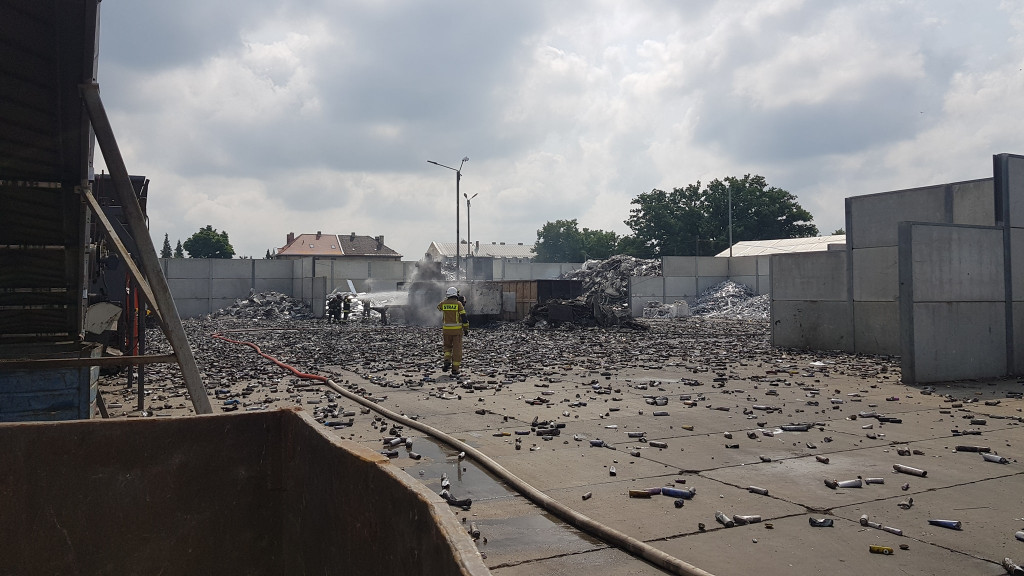 Kalety. Pożar w Hemarpolu