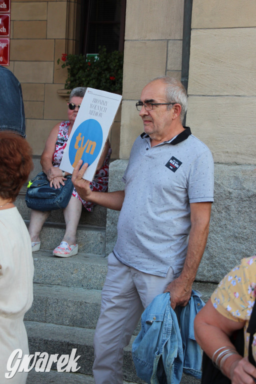 Tarnowskie Góry. Protest w obronie wolnych mediów