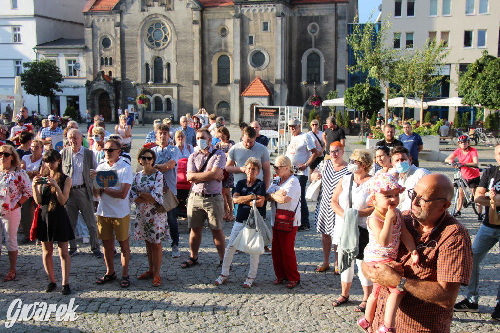 Tarnowskie Góry. Protest w obronie wolnych mediów