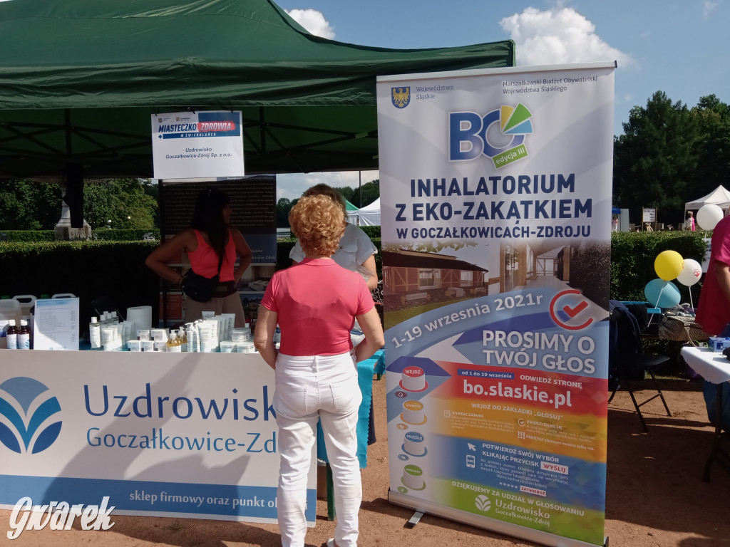 MIasteczko zdrowia w świerklanieckim parku