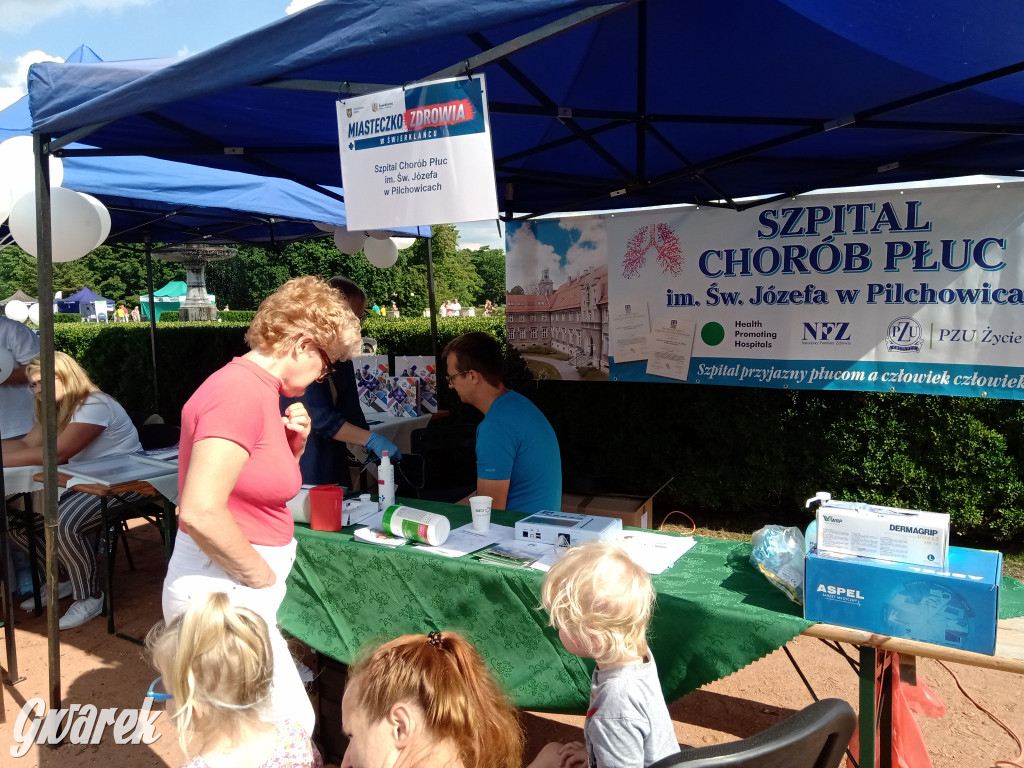 MIasteczko zdrowia w świerklanieckim parku