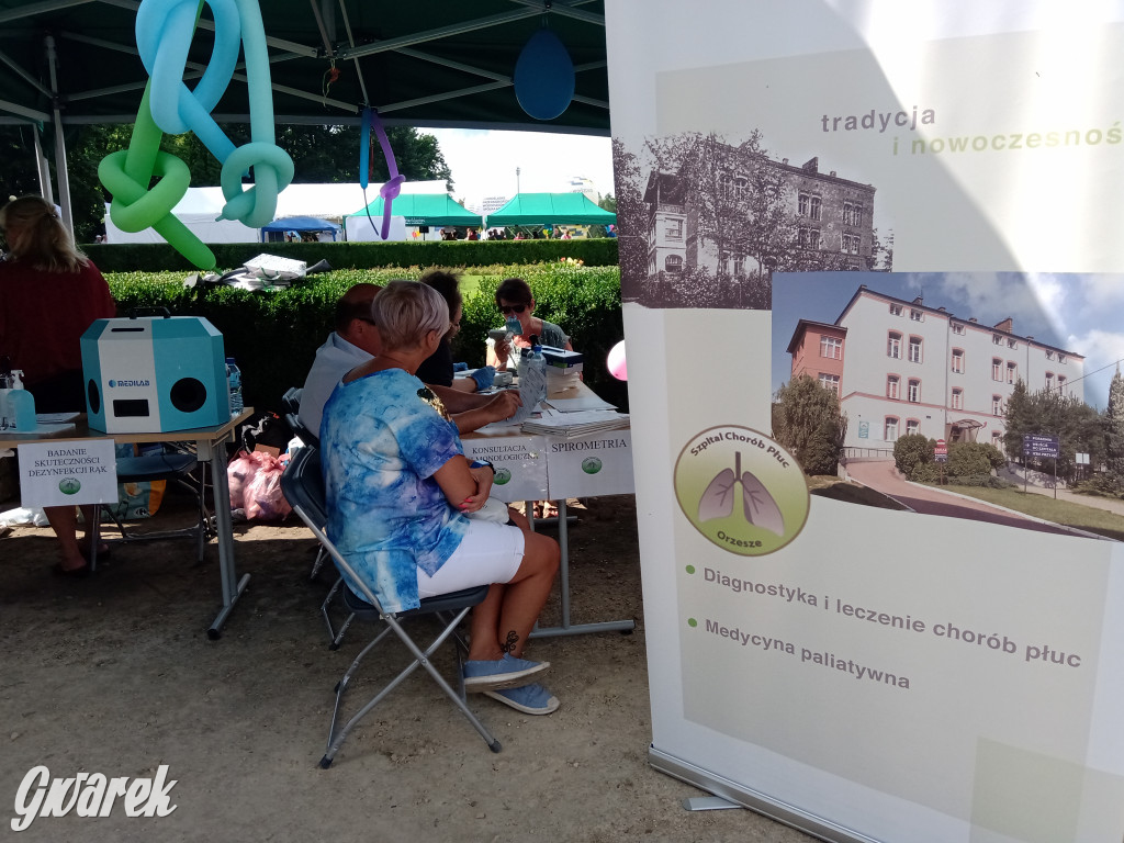 MIasteczko zdrowia w świerklanieckim parku